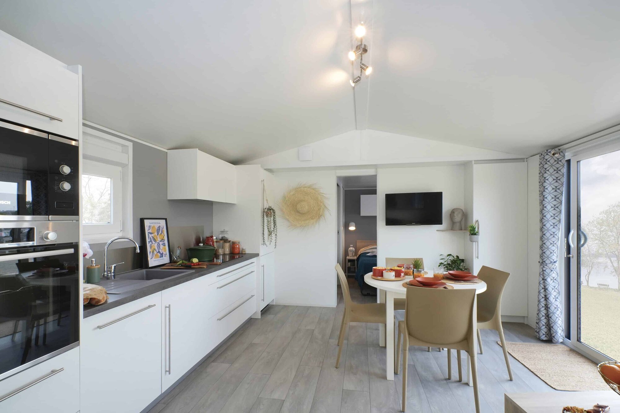 4-bloemen-cottage Nautilhome voor 4 personen op Camping Portland, foto 10 van 14