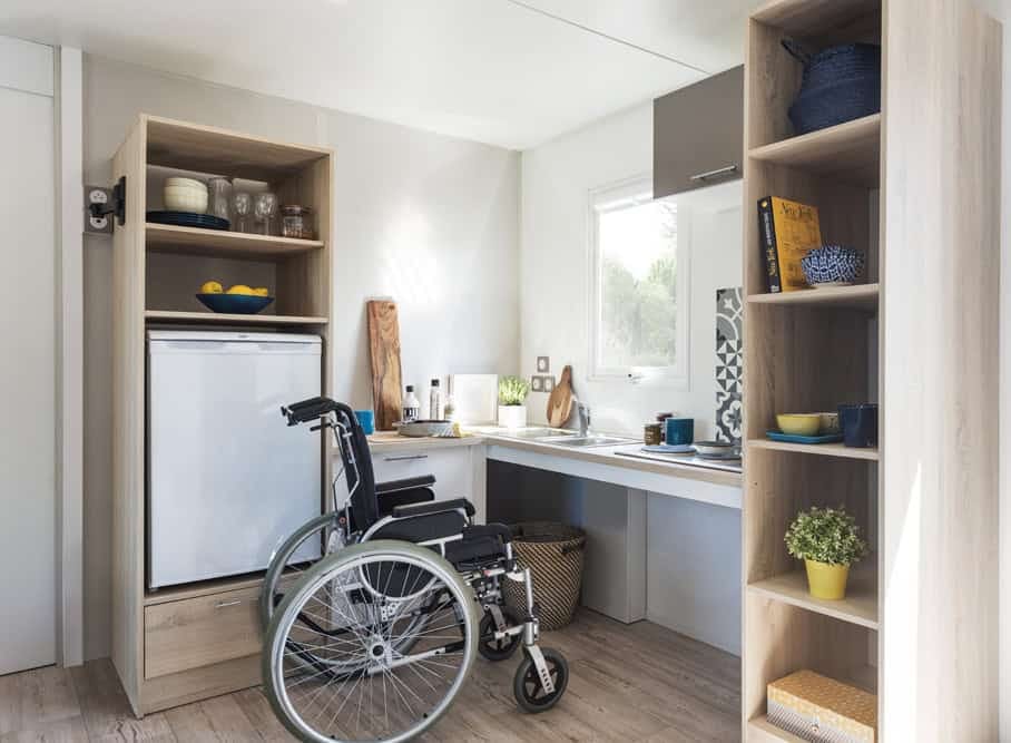 Rolstoeltoegankelijke 4-bloemen-cottage voor 4 personen op Camping Portland, foto 10 van 14