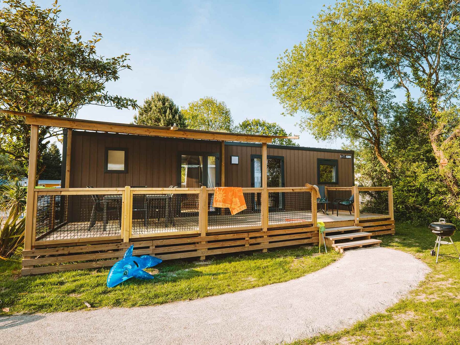 Premium-cottage voor 6 personen op Camping Portland, foto 1 van 14