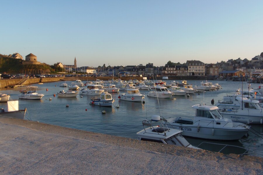 Les bateaux de pêche du port de Port-en-Bessin
