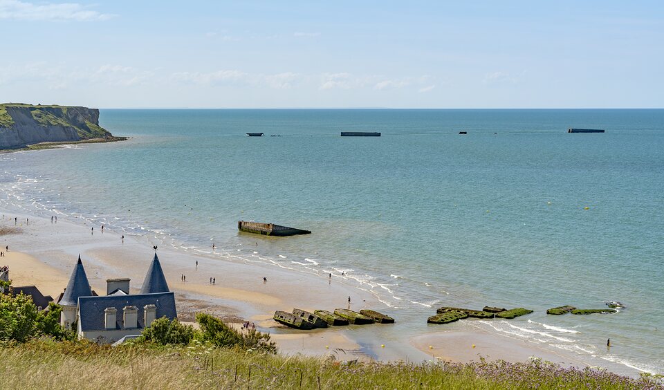 De kunstmatige haven Mulberry B, Arromanches-les-Bains