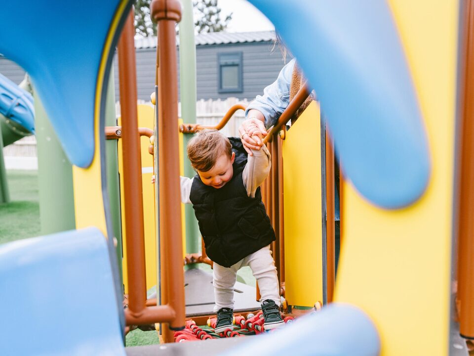 Les jeux des plus petits, camping Portland
